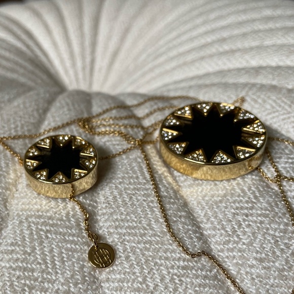 House of Harlow 1960 Double Sunburst Necklace, 26" - Picture 8 of 9